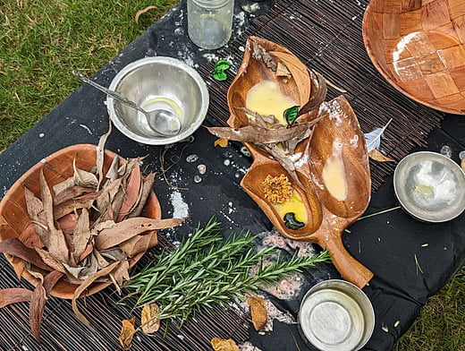 Mud Kitchen Setup